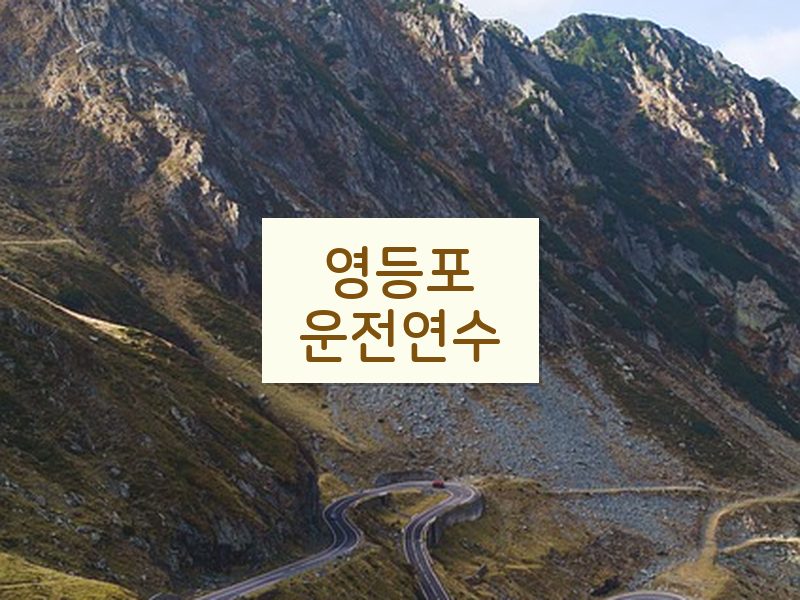 영등포운전연수 후기
