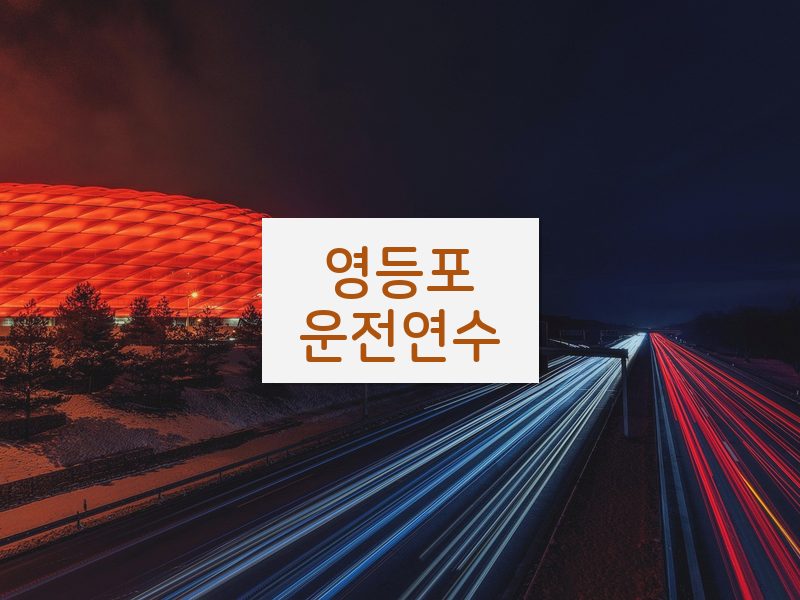 영등포운전연수 후기