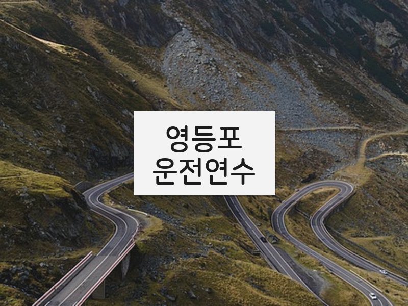영등포운전연수 후기