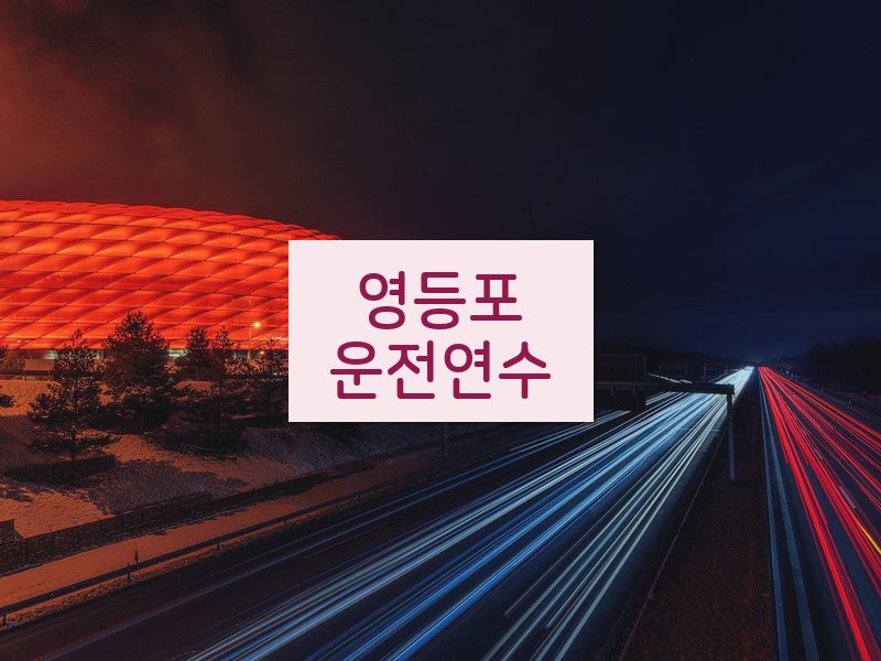 영등포운전연수 후기
