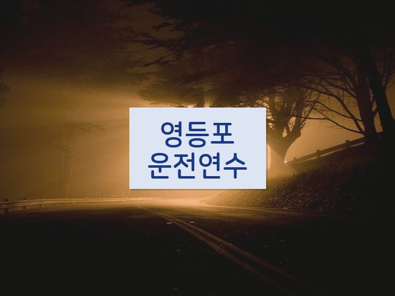 영등포운전연수 후기