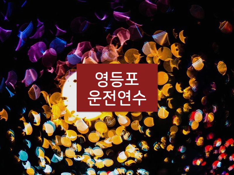 영등포운전연수 후기