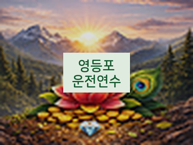 영등포운전연수 후기