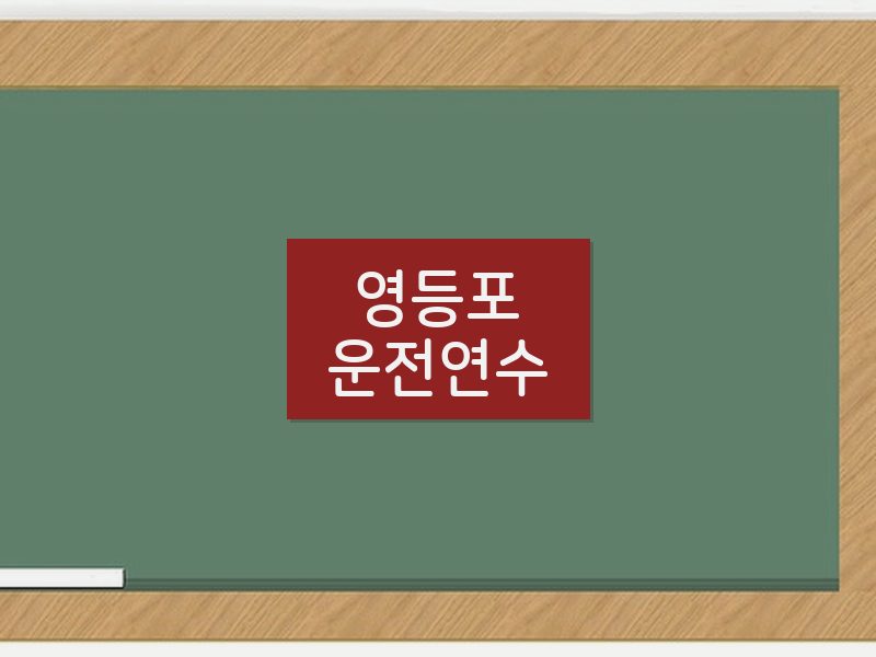 영등포운전연수 후기
