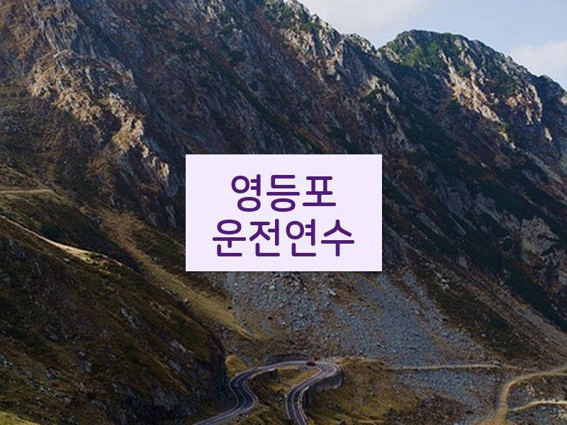 영등포운전연수 후기