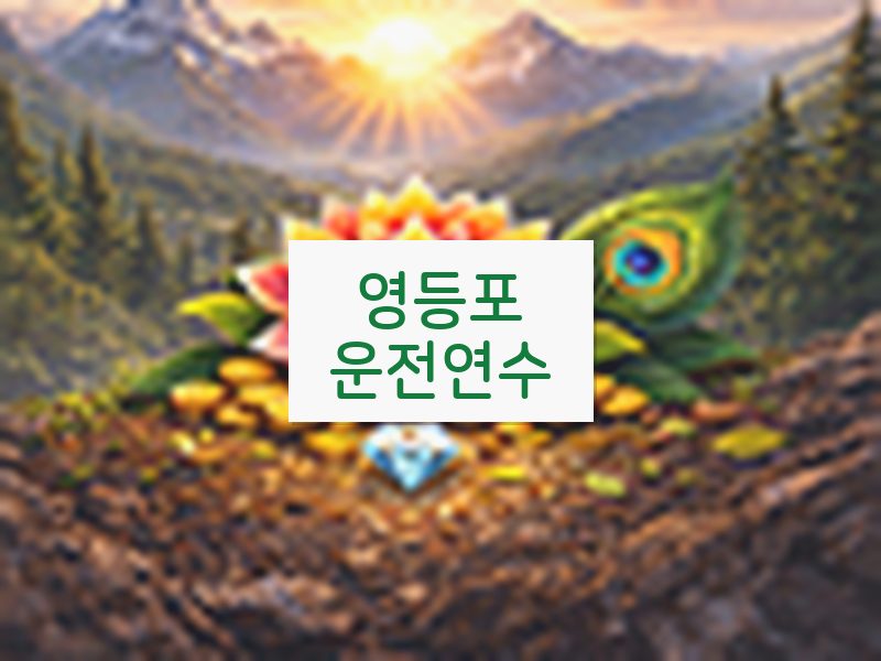 영등포운전연수 후기