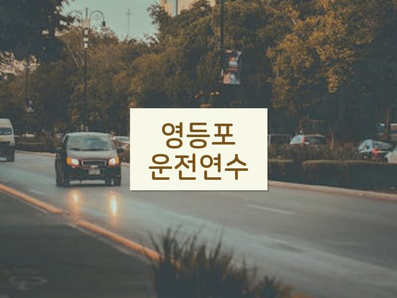 영등포운전연수 후기