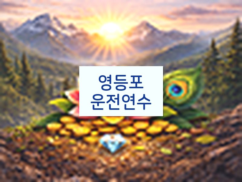 영등포운전연수 후기