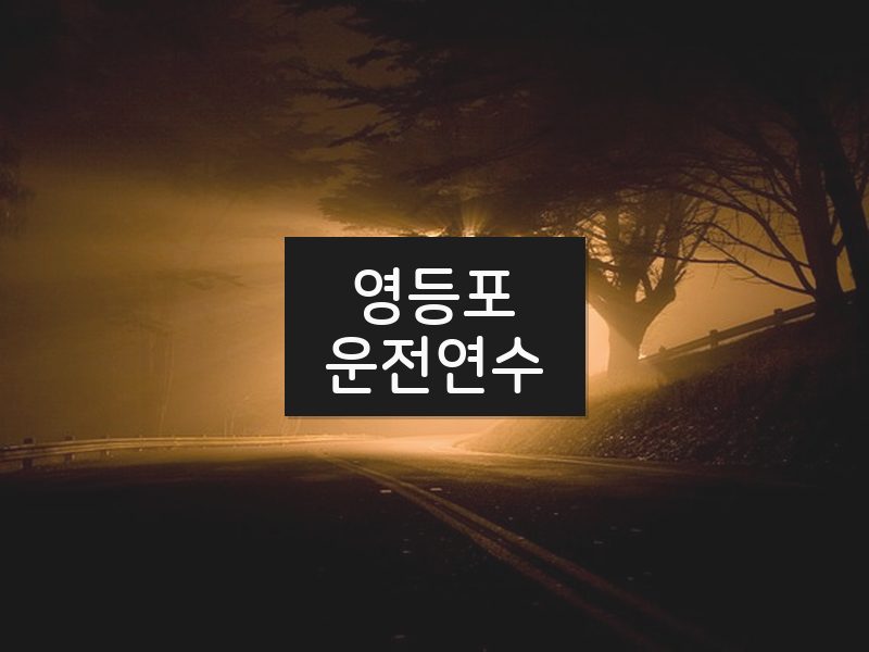 영등포운전연수 후기