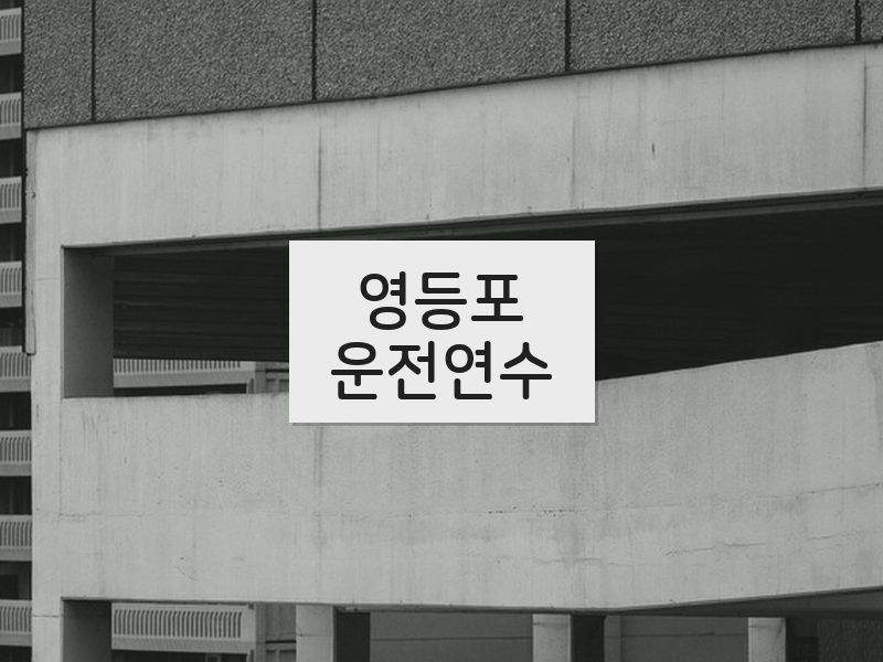 영등포운전연수 후기
