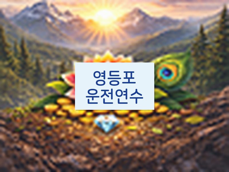 영등포운전연수 후기