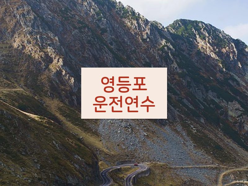 영등포운전연수 후기
