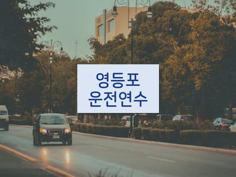 영등포운전연수 후기