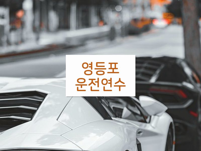 영등포운전연수 후기