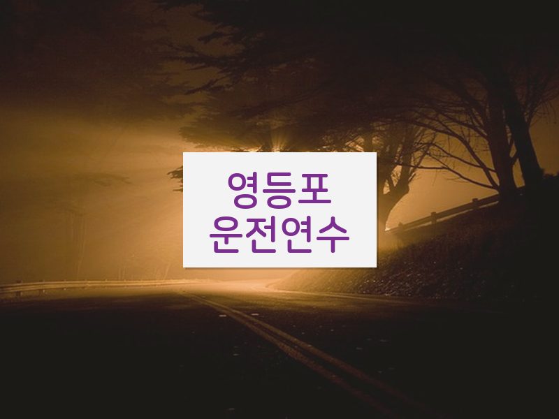 영등포운전연수 후기