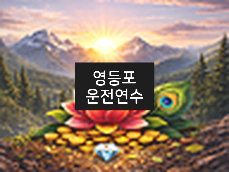 영등포운전연수 후기