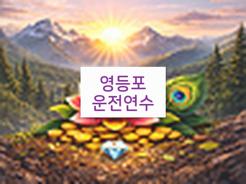 영등포운전연수 후기