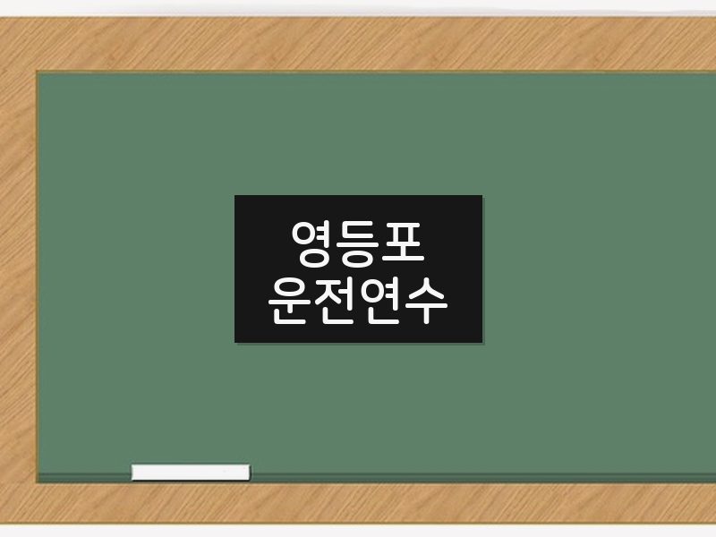 영등포운전연수 후기