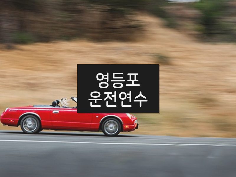 영등포운전연수 후기