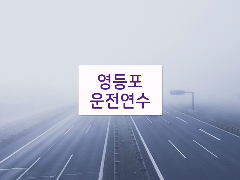 영등포운전연수 후기