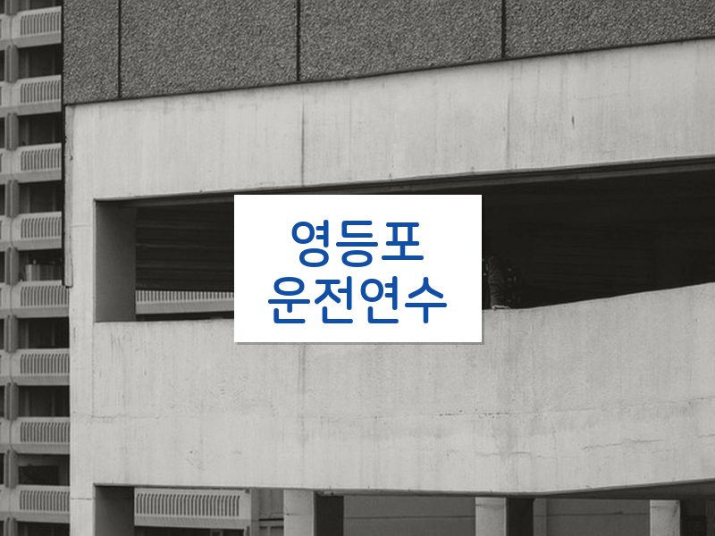 영등포운전연수 후기