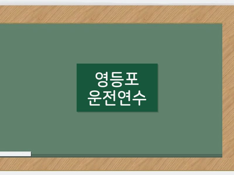 영등포운전연수 후기