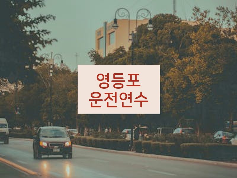영등포운전연수 후기