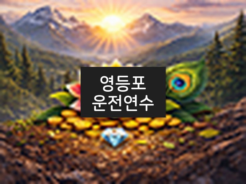 영등포운전연수 후기