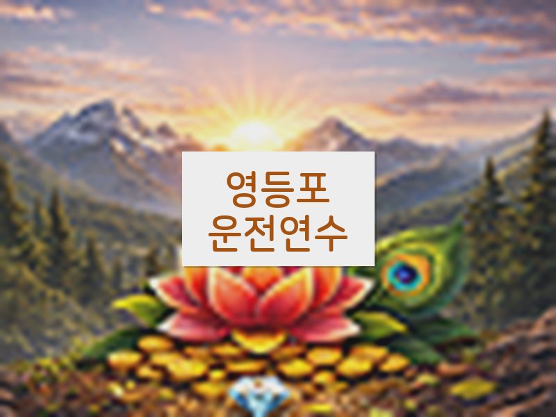 영등포운전연수 후기