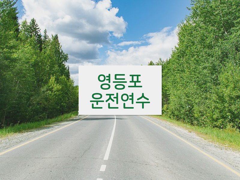 영등포운전연수 후기