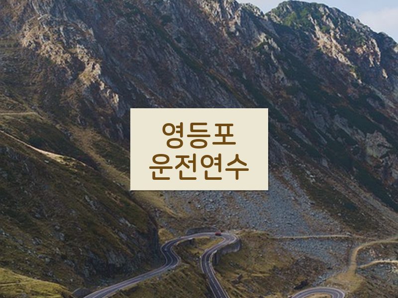영등포운전연수 후기