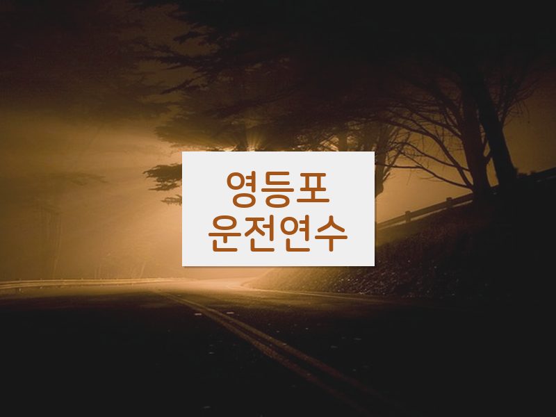 영등포운전연수 후기