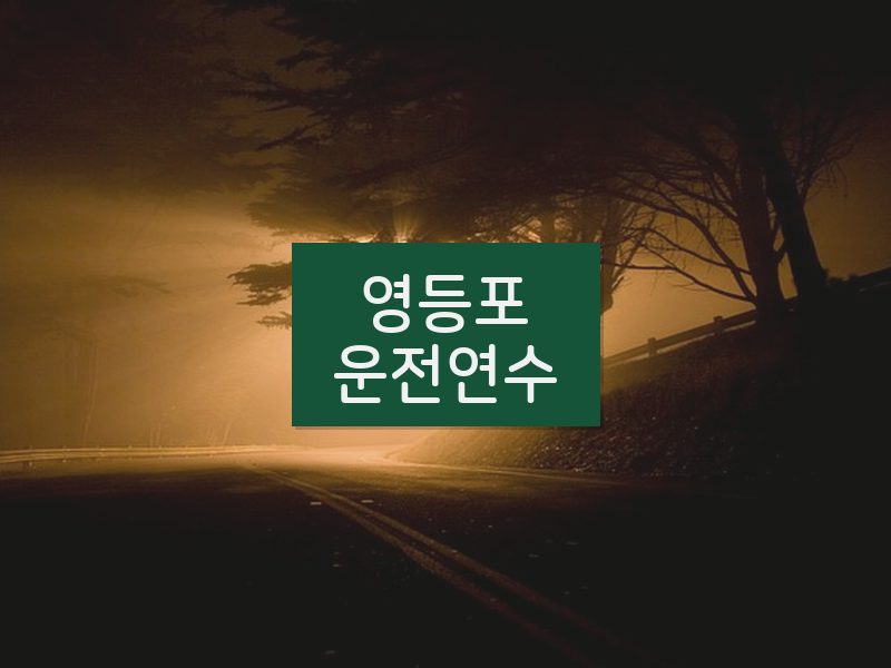 영등포운전연수 후기