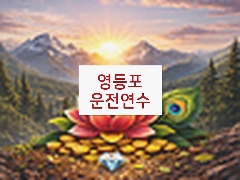 영등포운전연수 후기