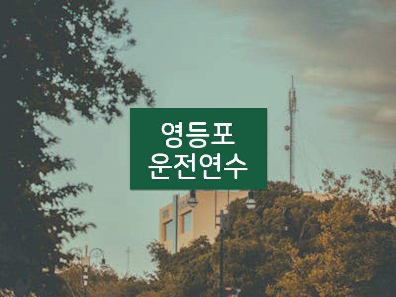 영등포운전연수 후기