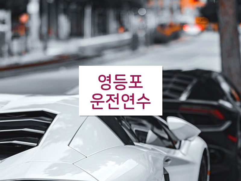 영등포운전연수 후기