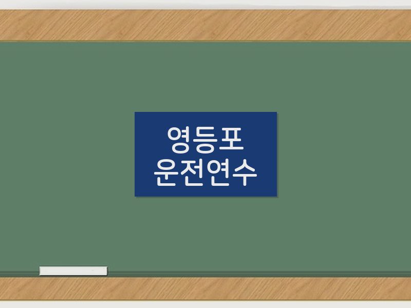 영등포운전연수 후기