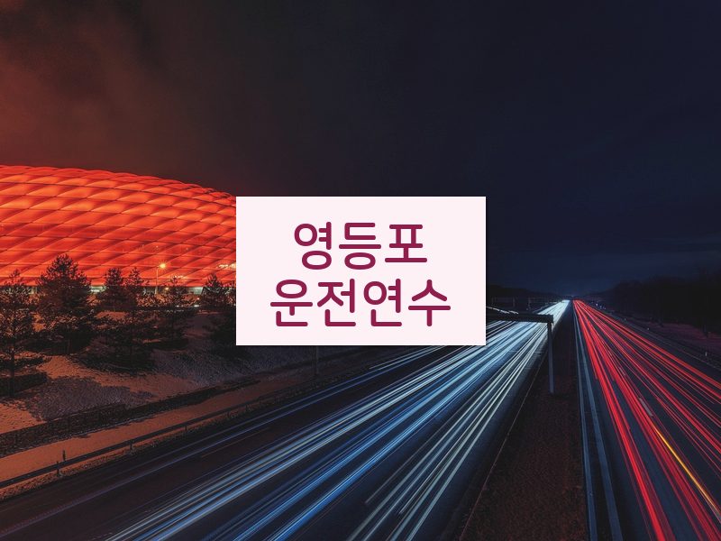 영등포운전연수 후기