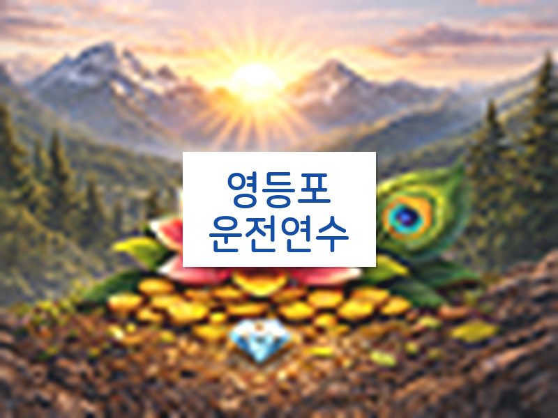 영등포운전연수 후기