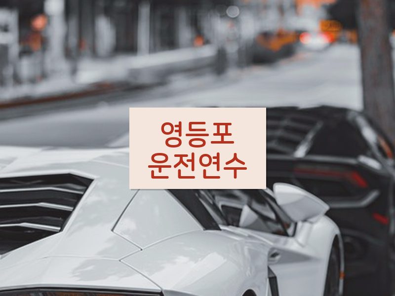 영등포운전연수 후기