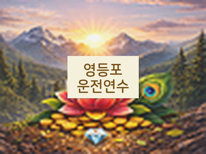 영등포운전연수 후기