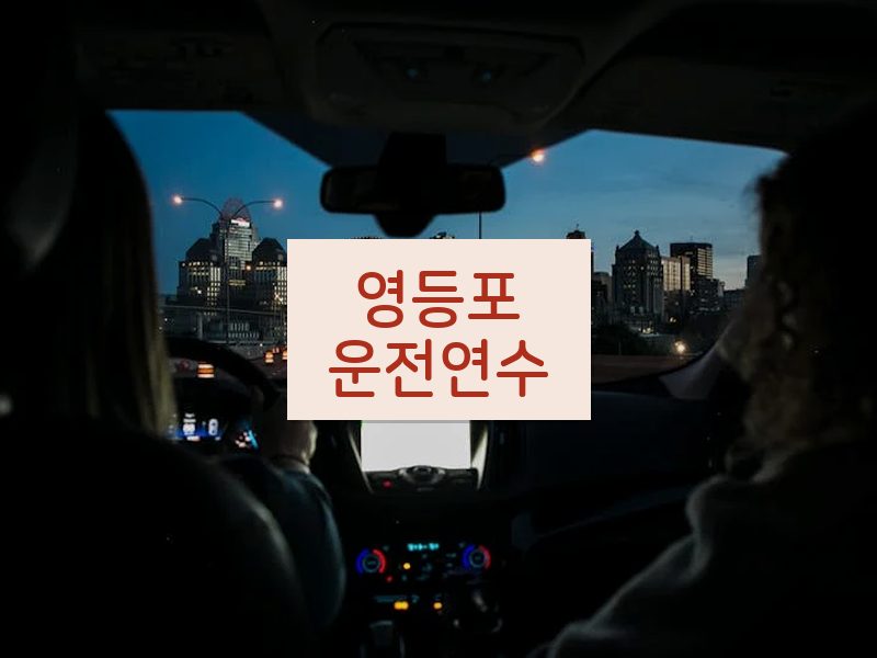 영등포운전연수 후기
