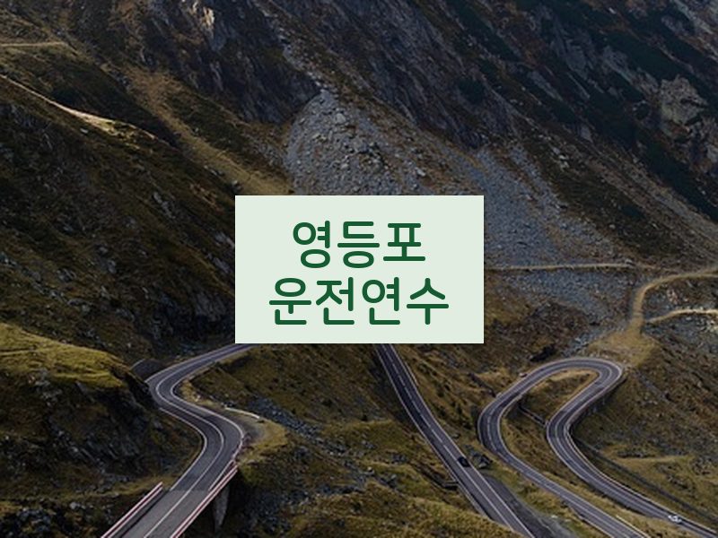 영등포운전연수 후기