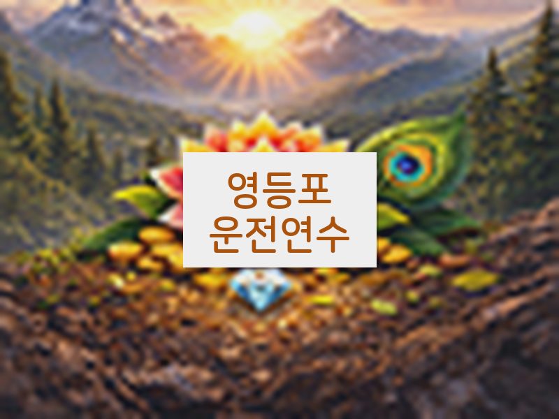 영등포운전연수 후기