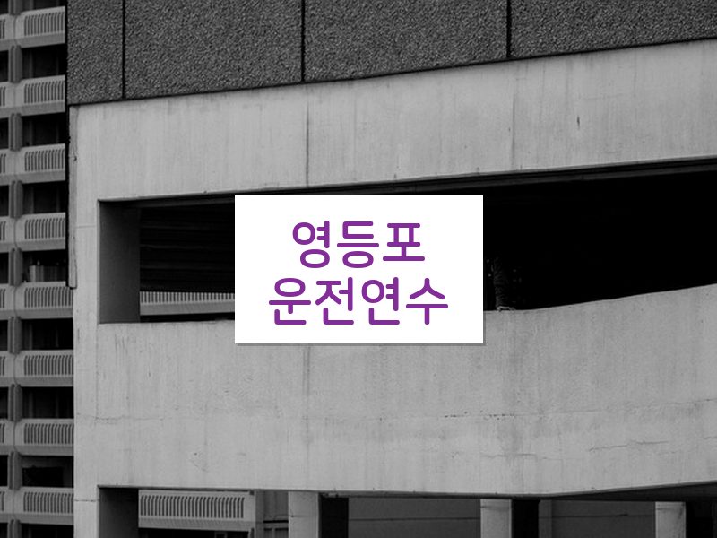 영등포운전연수 후기