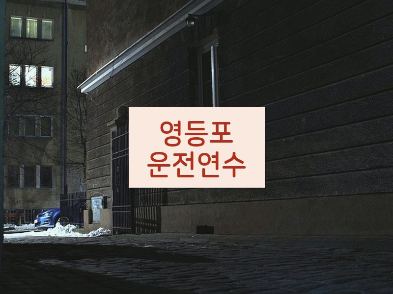 영등포운전연수 후기