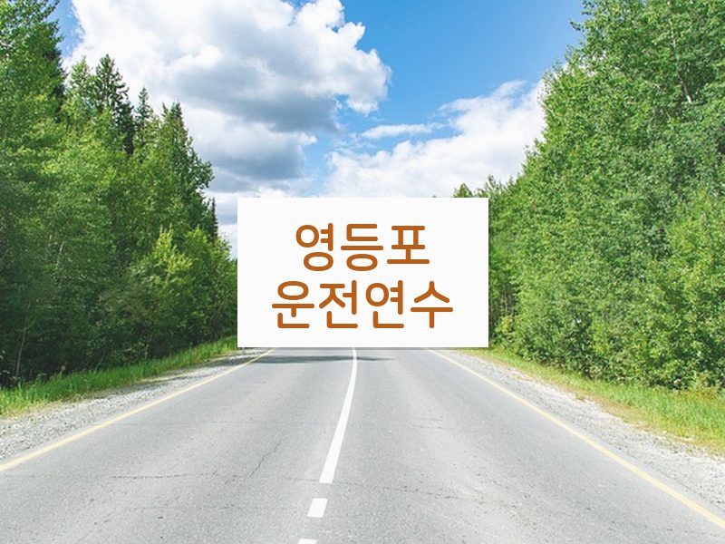 영등포운전연수 후기