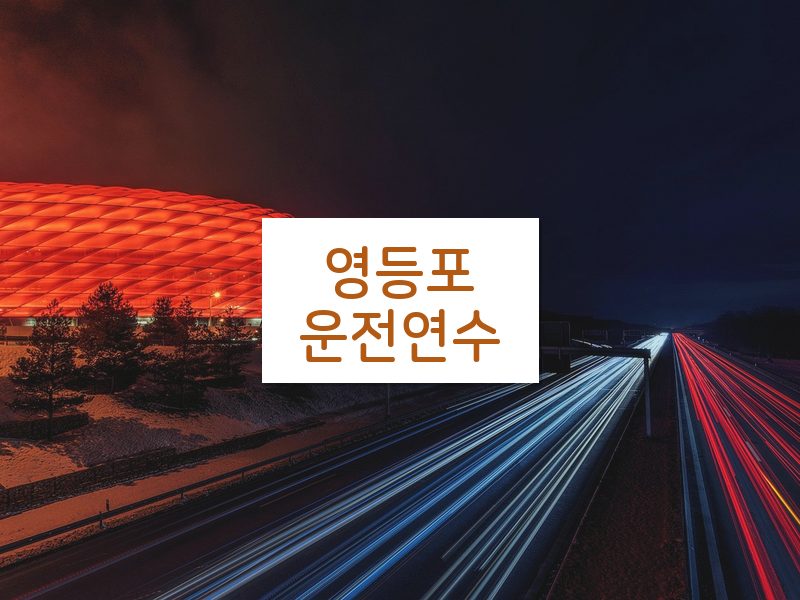 영등포운전연수 후기