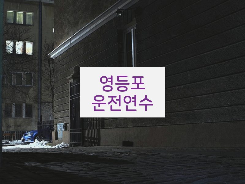 영등포운전연수 후기