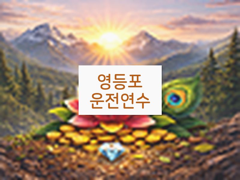 영등포운전연수 후기